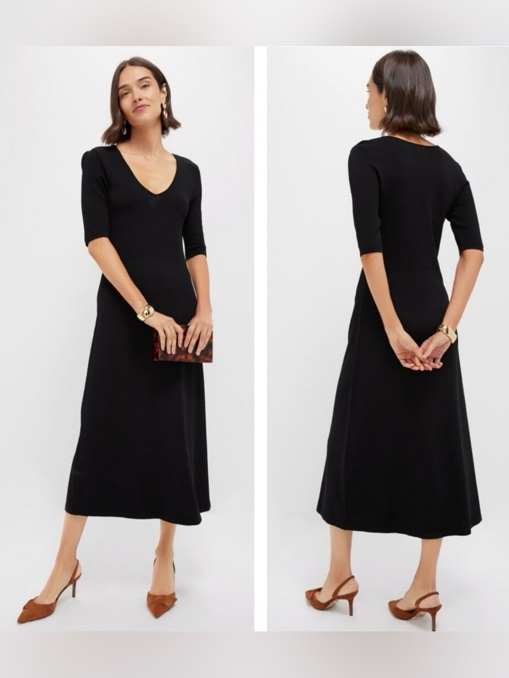 Tuckernuck Pomander Place Black Clara Midi Dress Size XL NWT
